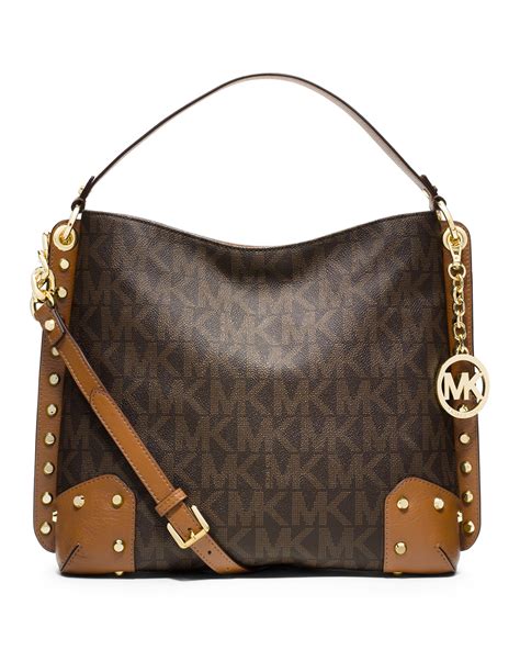 michael kors brown tie purse|solid brown Michael Kors purses.